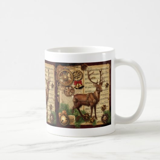 Stoomstijl Kerst Koffiemok (Rechts)