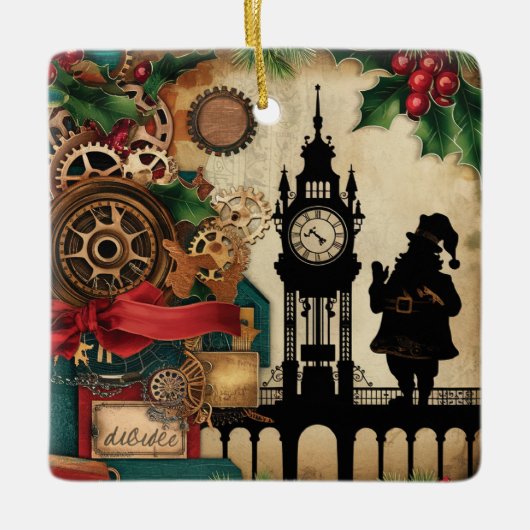 Stoomstijl Kerst Ornament (Voorkant)