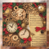 Stoomstijl Kerst Ruitstickers Raamsticker (Vel 2)