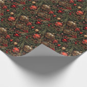 Stoomstijl kerstcadeaupapier cadeaupapier (Hoek)