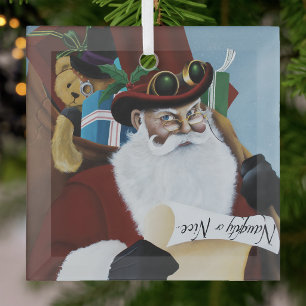Stoomstijl Kerstman Victoriaanse Kerst Fantasie Ku Glas Ornament
