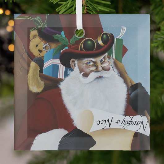 Stoomstijl Kerstman Victoriaanse Kerst Fantasie Ku Glas Ornament