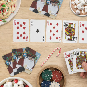 Stoomstijl Kerstman Victoriaanse Kerst Fantasie Ku Pokerkaarten