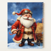 Stoomstijl Kerstman – Vintage Kerstavontuur Planner (Achterkant)