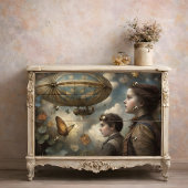Stoomstijl Kinderen Luchtballon Decoupage Tissuepapier