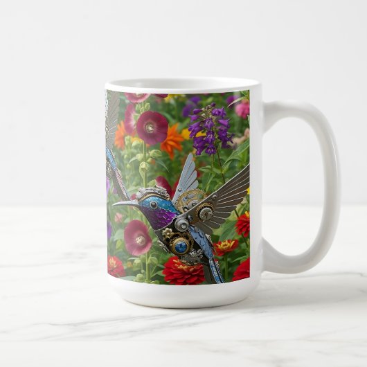 Stoomstijl Kolibries Koffiemok (Rechts)