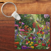 Stoomstijl Kolibries Sleutelhanger (Voorkant)