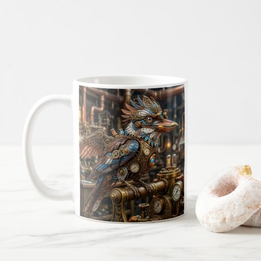 Stoomstijl Kookaburra Koffiemok (Met donut)