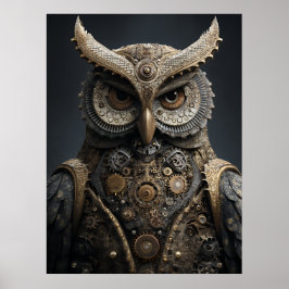 Stoomstijl Koperen Schildwacht Poster