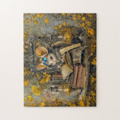 Stoomstijl leesmuis legpuzzel (Verticaal)