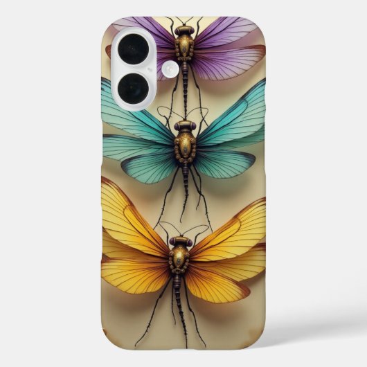 Stoomstijl Libellen Case-Mate iPhone Case (Achterkant)