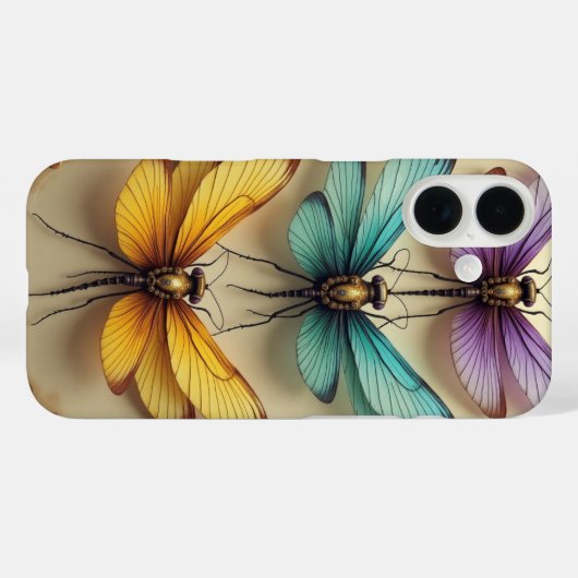 Stoomstijl Libellen Case-Mate iPhone Case (Achterkant (horizontaal))