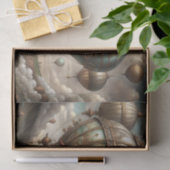 Stoomstijl Luchtvaartuigen Découpage Tissuepapier (Geschenk)