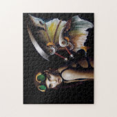 Stoomstijl Mechanische Feeënvleugels Bril Legpuzzel (Verticaal)
