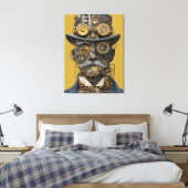 Stoomstijl Mechanische Heer Canvas Afdruk (Insitu (Slaapkamer))