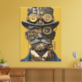 Stoomstijl Mechanische Heer Canvas Afdruk (Insitu (Woonkamer))