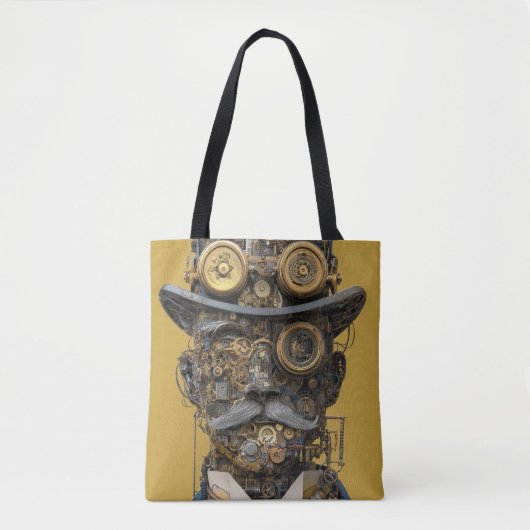 Stoomstijl Mechanische Heer Tote Bag (Voorkant)