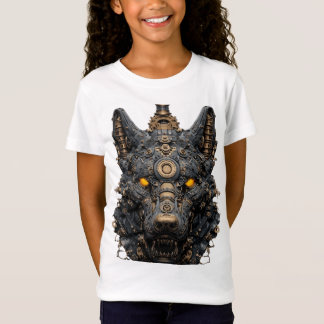 Stoomstijl Mechanische Wolfskop - Cyberpunk Robot  T-shirt