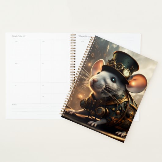 Stoomstijl Muis en Vogel Planner (Display)