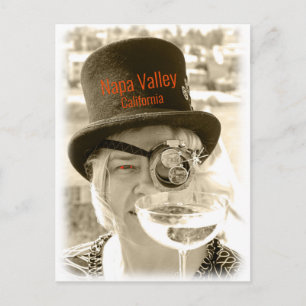 Stoomstijl Napa Valley ansichtkaart! Briefkaart