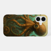 Stoomstijl Octopus iPhone 16 Hoesje (Achterkant horizontaal)