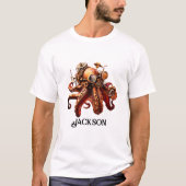 Stoomstijl Octopus T-shirt (Voorkant)