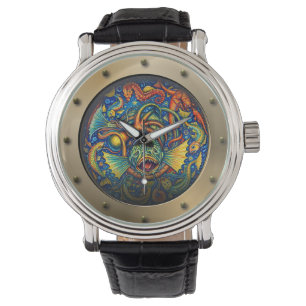 Stoomstijl Onderzeeboot Patrijspoort Onderzeese We Horloge