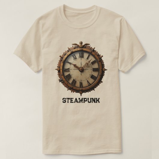 Stoomstijl Overhemd T-shirt (Design voorkant)