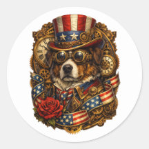 Stoomstijl Patriottische Hond