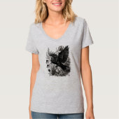 Stoomstijl Raaf T-shirt (Voorkant)