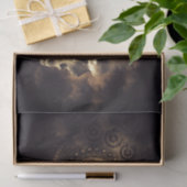 Stoomstijl schedel en klok tissuepapier (Geschenk)