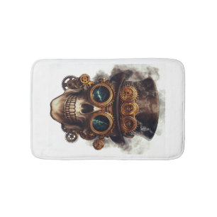 Stoomstijl schedelmotor badmat