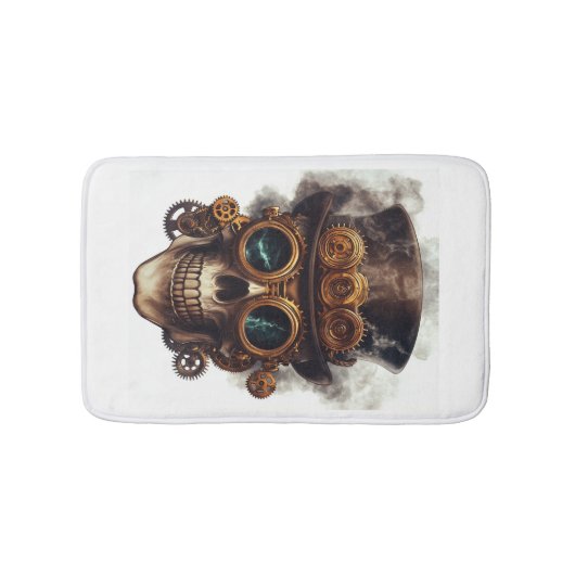 Stoomstijl schedelmotor badmat (Voorkant)