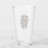 Stoomstijl Schedelmotor Glas (Achterkant)