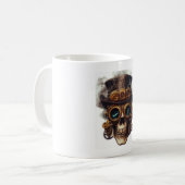 Stoomstijl Schedelmotor Koffiemok (Voorkant links)