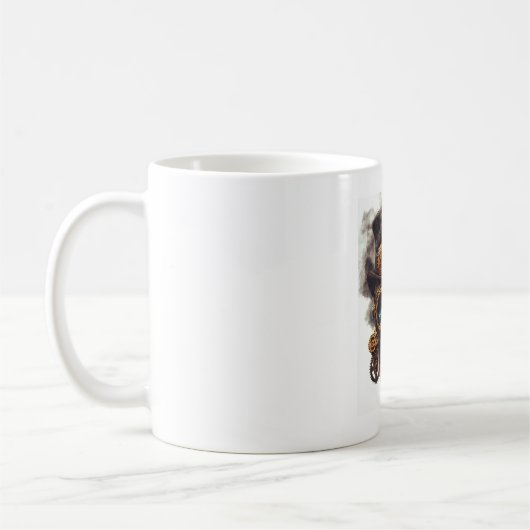 Stoomstijl Schedelmotor Koffiemok (Links)