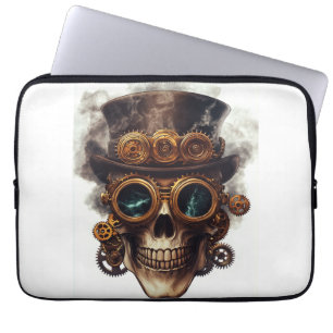 Stoomstijl Schedelmotor Laptop Sleeve