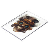 Stoomstijl Schedelmotor Notitieboek (Linkerzijde)