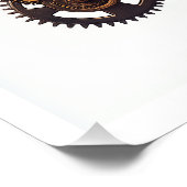 Stoomstijl Schedelmotor Perfect Poster (Hoek)