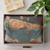 Stoomstijl Seymour, kat speelt poker Tissuepapier (Geschenk)