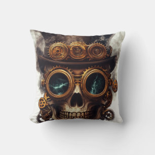 Stoomstijl Skull Engine Kussen