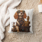 Stoomstijl Spaniel - Victoriaanse Hondenuitvinder Kussen (Deken)