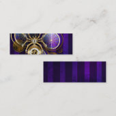 Stoomstijl Spin op Paarse Achtergrond Contactkaartje (Voorkant / Achterkant)