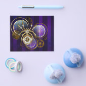 Stoomstijl Spin op Paarse Achtergrond Flyer (Enkel)