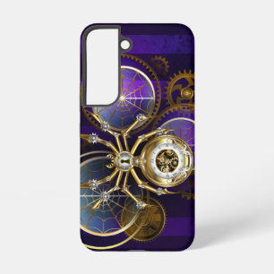 Stoomstijl Spin op Paarse Achtergrond Samsung Galaxy Hoesje