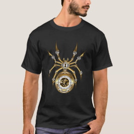 Stoomstijl Spin op Paarse Achtergrond T-shirt