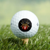 Stoomstijl spin op zwart golfballen (Insitu Shirt)