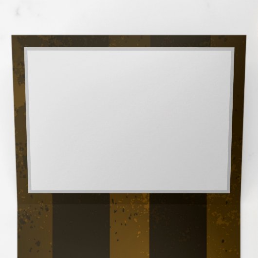 Stoomstijl tandwielen en blauwe vlinders drieluik uitnodiging (Binnenzijde eerst)