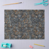 Stoomstijl tandwielen, metaal bloemenpatroon decou tissuepapier (Craft)