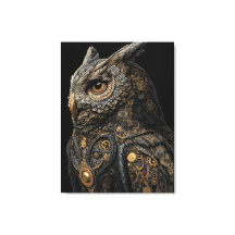 Stoomstijl Tandwielwerk Uil